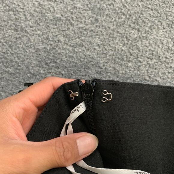 Lulus Pants Womens XL Extra Large Black Wide Leg Split Hem Stretch Side Zip - Picture 9 of 13